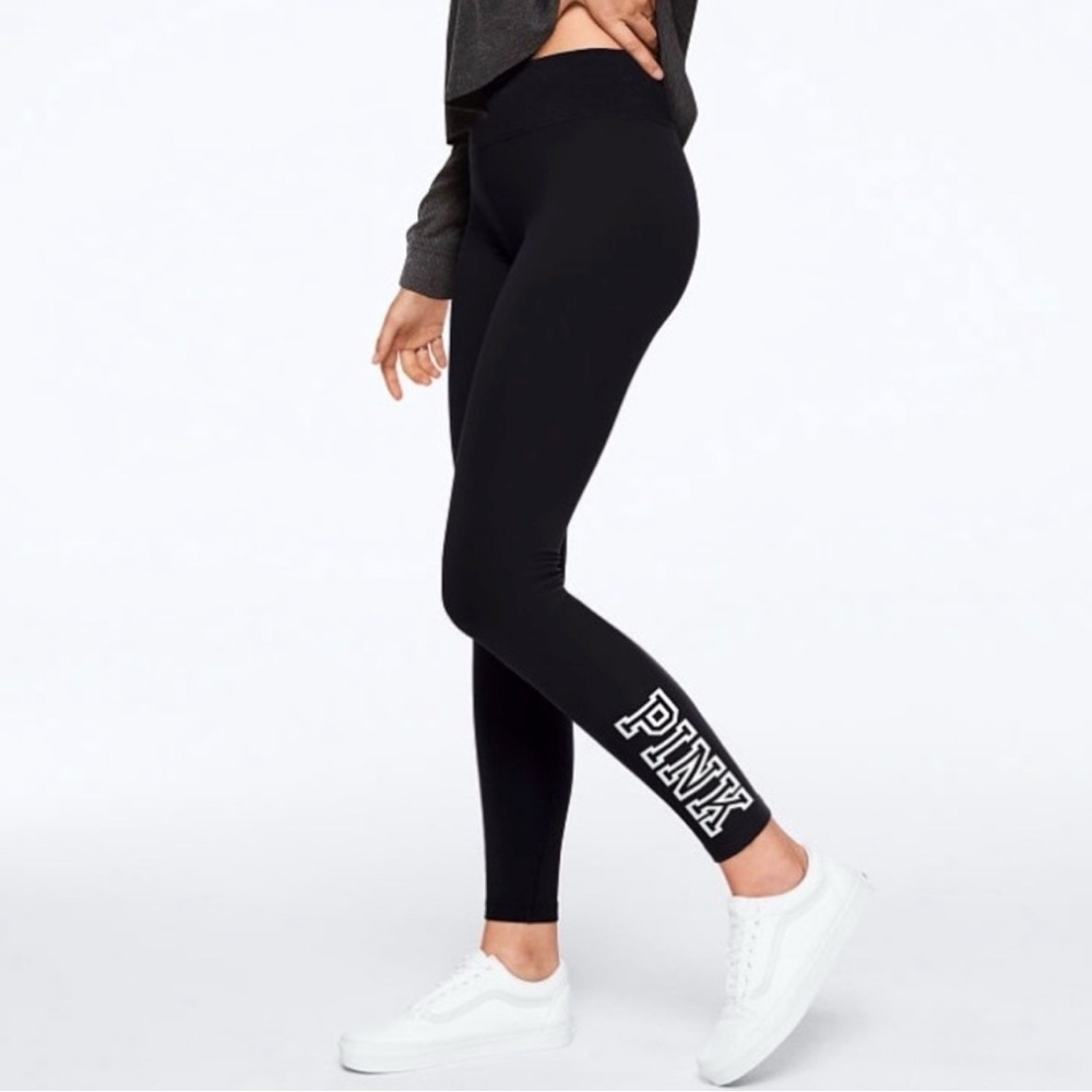 PINK Victoria's Secret Black Leggings size S